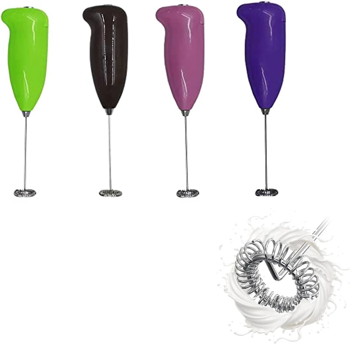 Electric Coffee Beater & Milk Frother - Handheld Battery Operated Coffee Whisk Mixer for Shake, Foam, Latte, Hot/Cold Drifts (Portable & Easy to Use)