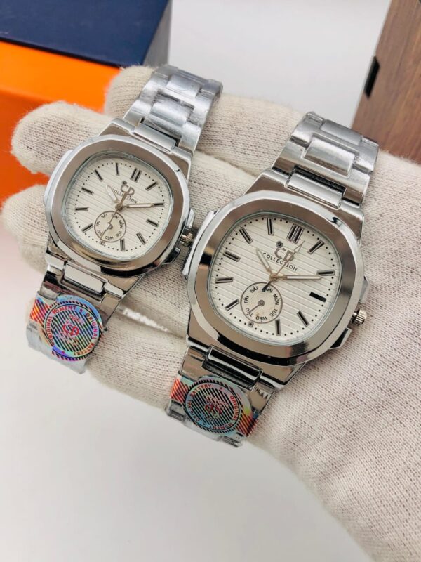 CD NEW COLLECTION Round Style Pair Quartz Watch –  multiple Color Options – Stylish, Lightweight & Durable – Unisex Wristwatch for Men & Women – Perfect for Gifts & Daily Wear - Image 7