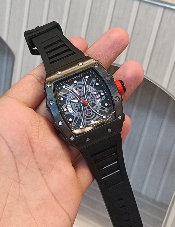 [ORIGINAL] CURREN M.8438 WATCH – Date Display | Silicon Strap | Quartz Movement | Stylish Men's Wristwatch – 2 Colors Available - Image 5