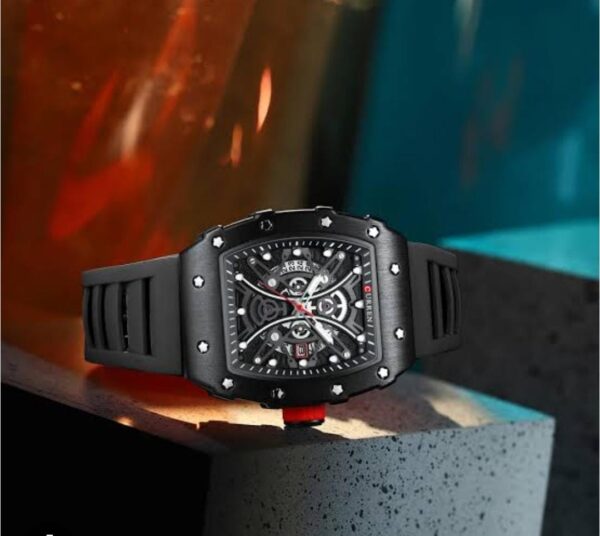 [ORIGINAL] CURREN M.8438 WATCH – Date Display | Silicon Strap | Quartz Movement | Stylish Men's Wristwatch – 2 Colors Available - Image 4