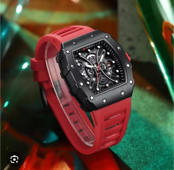 [ORIGINAL] CURREN M.8438 WATCH – Date Display | Silicon Strap | Quartz Movement | Stylish Men's Wristwatch – 2 Colors Available - Image 2