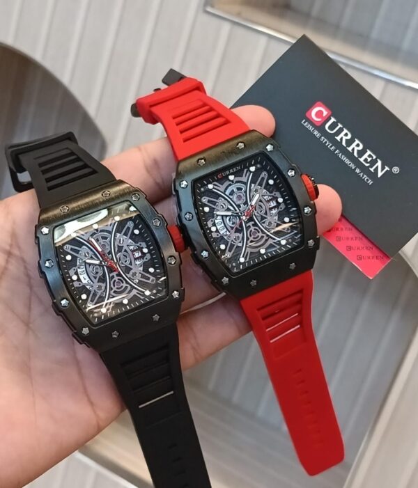 [ORIGINAL] CURREN M.8438 WATCH – Date Display | Silicon Strap | Quartz Movement | Stylish Men's Wristwatch – 2 Colors Available - Image 3