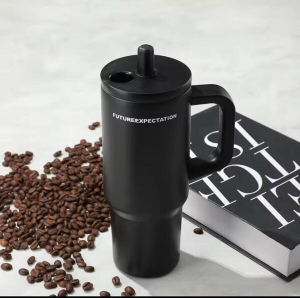 ✨NEW ARRIVAL✨ Future Expectation Stainless Steel Tumbler 710ml - Premium Double Wall Vacuum Insulated Hot & Cold Water Bottle - Leakproof Copper Coated Travel Mug for Coffee/Tea - BPA Free