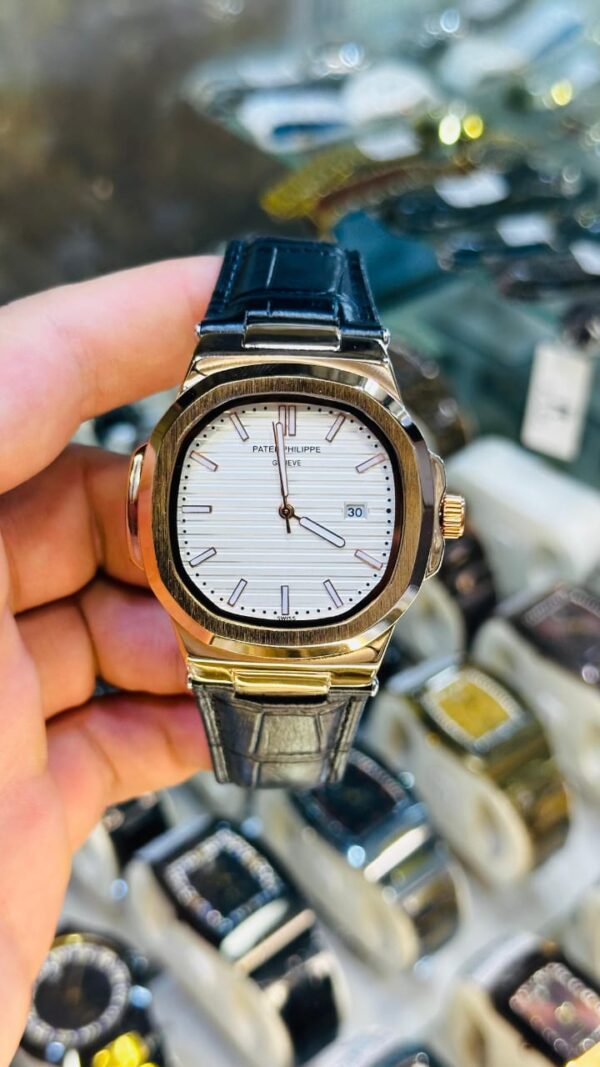 Master Lock Gents Watch – Stainless Steel, Quartz Movement, Date Display, Water Resistant – Luxury Men’s Wristwatch - Image 2