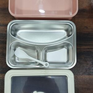 Premium Stainless Steel Lunch Box – Tiffin Carrier – Leak-Proof, Microwave & Dishwasher Safe – Healthy Food Storage for Office, School, Travel – BPA-Free & Eco-Friendly (1.2L)