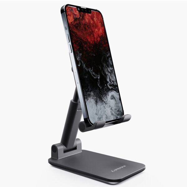 3-in-1 Foldable Mobile Stand Holder – Adjustable Phone Stand for Desk, Bed, Table – Compatible with All Smartphones – Portable & Lightweight - Image 2