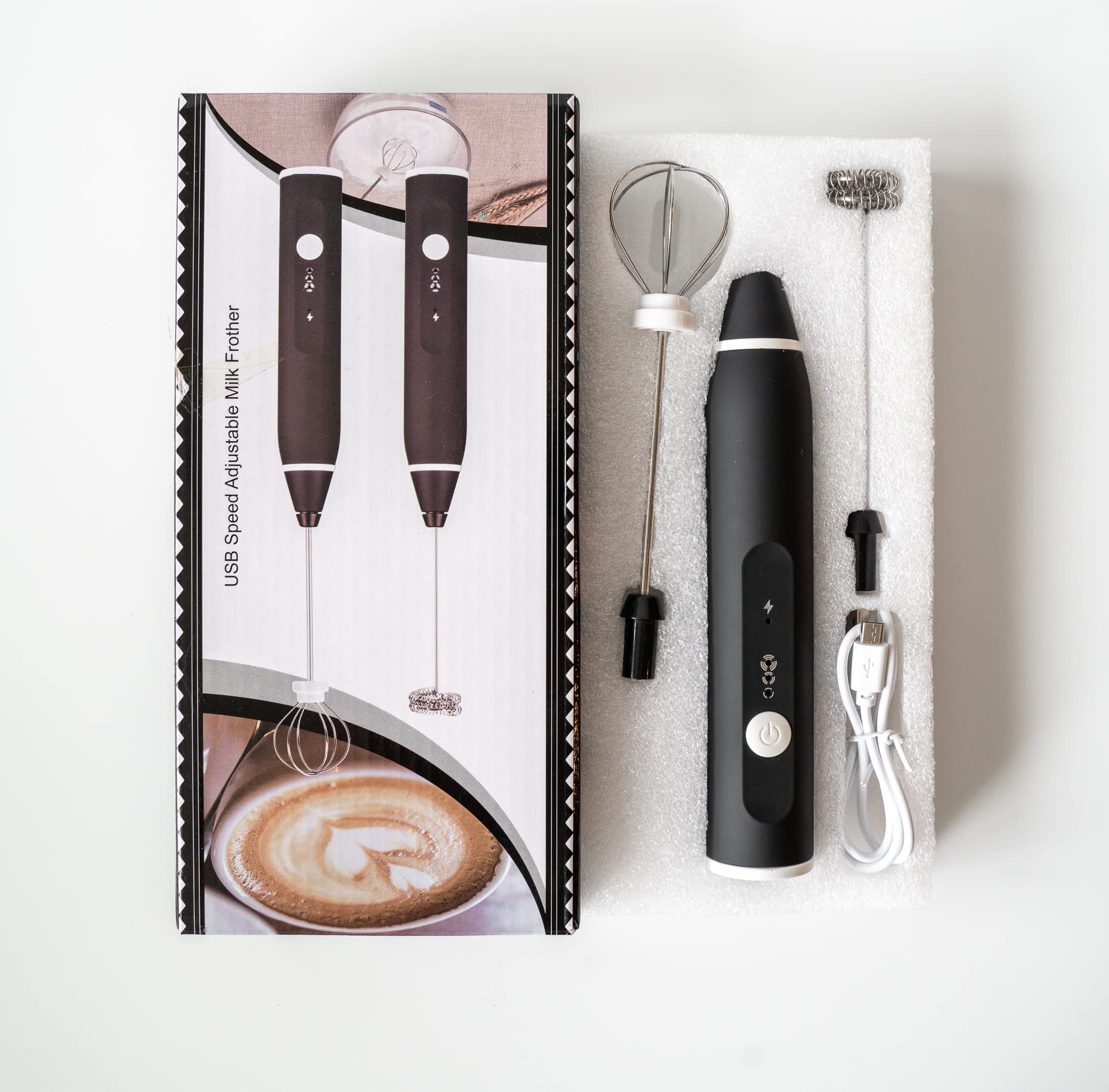 2-in-1 Rechargeable Coffee Beater & Milk Frother - 3000 RPM Electric Whisk for Cappuccino, Latte, Hot Chocolate - USB Charging, Silent Operation - Kitchen & Travel Essential - Image 2