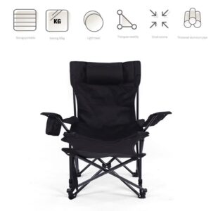 Portable Outdoor Camping Chair - Beach Armchair, Sit & Lie Dual-Purpose, Adjustable Reclining, Cup Holder, Net Pocket, Lightweight Folding Chair for Fishing, Travel, Picnic