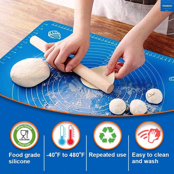 ✨Non-Stick Silicone Roti Mat (Set of 1) – Heat-Resistant Chapati Rolling Board – Healthy, Easy-to-Clean & Durable – Perfect for Homemade Roti, Paratha, Puri ✨ - Image 7