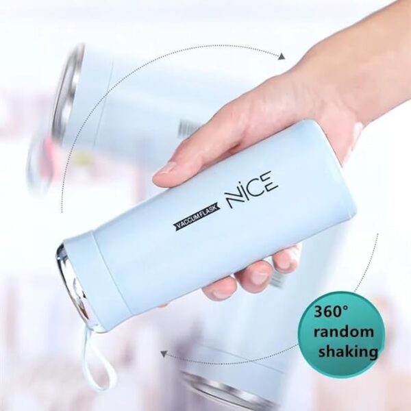 Nice Water Bottle – BPA Free Glass Inner + Plastic Shell – Free Glass Tumbler – Leakproof, Portable for School, Gym, Office, Travel – Boys & Girls (Multi-Color) - Image 4
