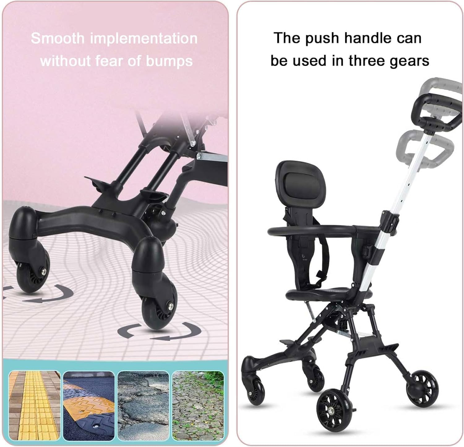 Baby Stroller Ultra-Light Portable Folding Stroller – Compact Umbrella Design for Summer, Travel & Outdoor Trips – Easy Fold, Lightweight, Safe for Baby & Toddler - Image 4