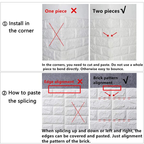Moistureproof 3D Wall Sticker Sheet (70×77 cm) - Self-Adhesive PVC Wallpaper, Waterproof Peel & Stick Wall Decor for Kitchen, Bathroom, Bedroom, Living Room - Easy to Install & Remove - Image 7