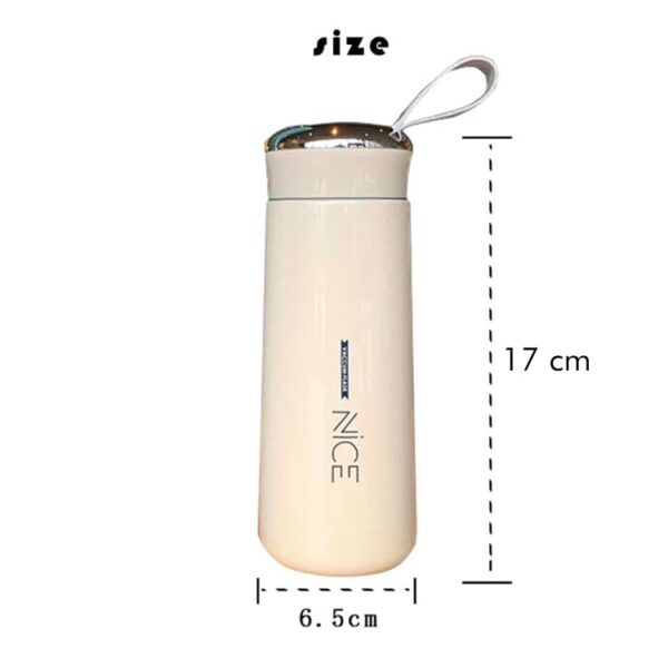 Nice Water Bottle – BPA Free Glass Inner + Plastic Shell – Free Glass Tumbler – Leakproof, Portable for School, Gym, Office, Travel – Boys & Girls (Multi-Color) - Image 6