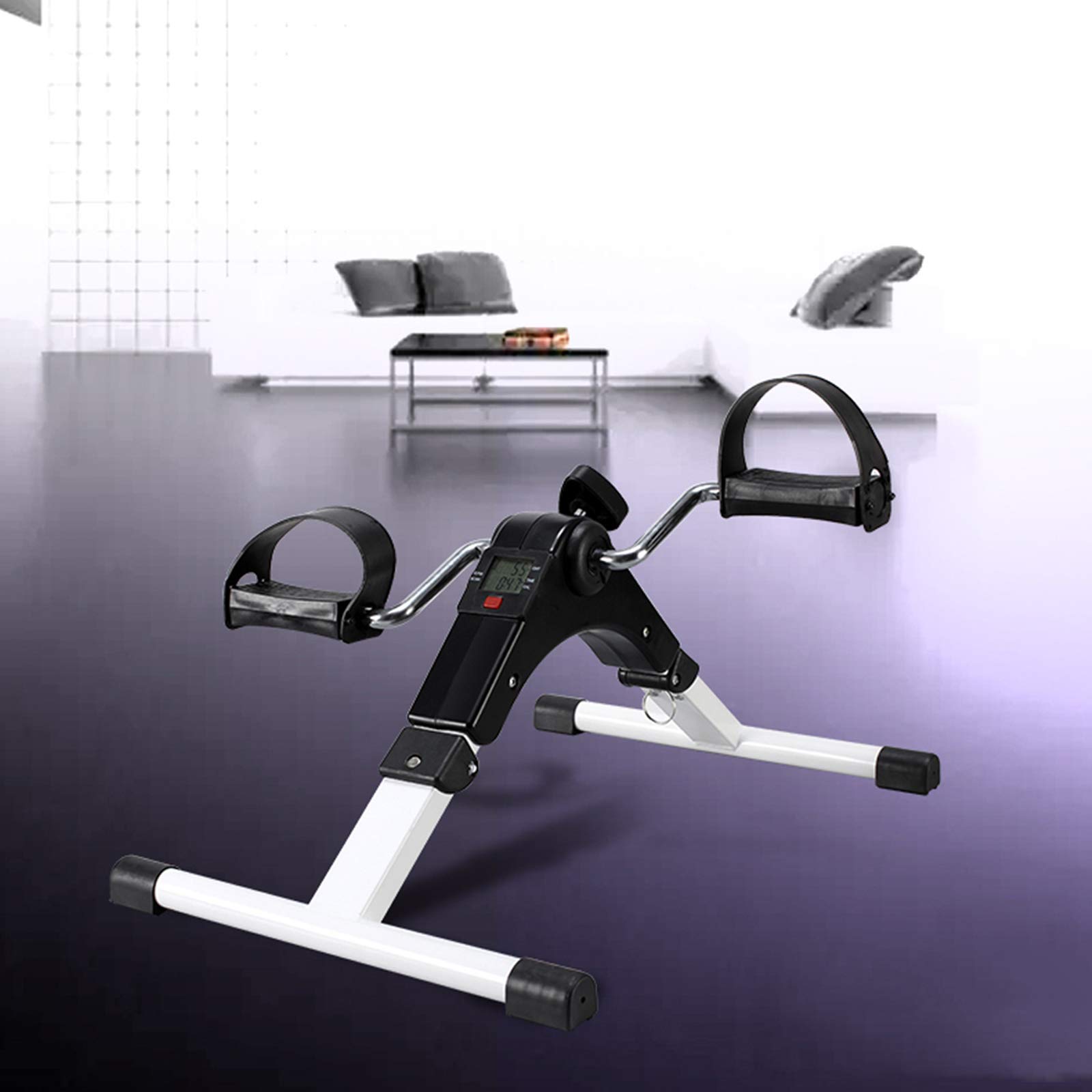 Foldable Mini Exercise Bike Pedal Machine for Home Gym - Portable Arm & Leg Workout Cycle with Digital Display - Under Desk Pedal Exerciser for Physical Therapy, Cardio & Strength Training - for Men & Women - Image 6
