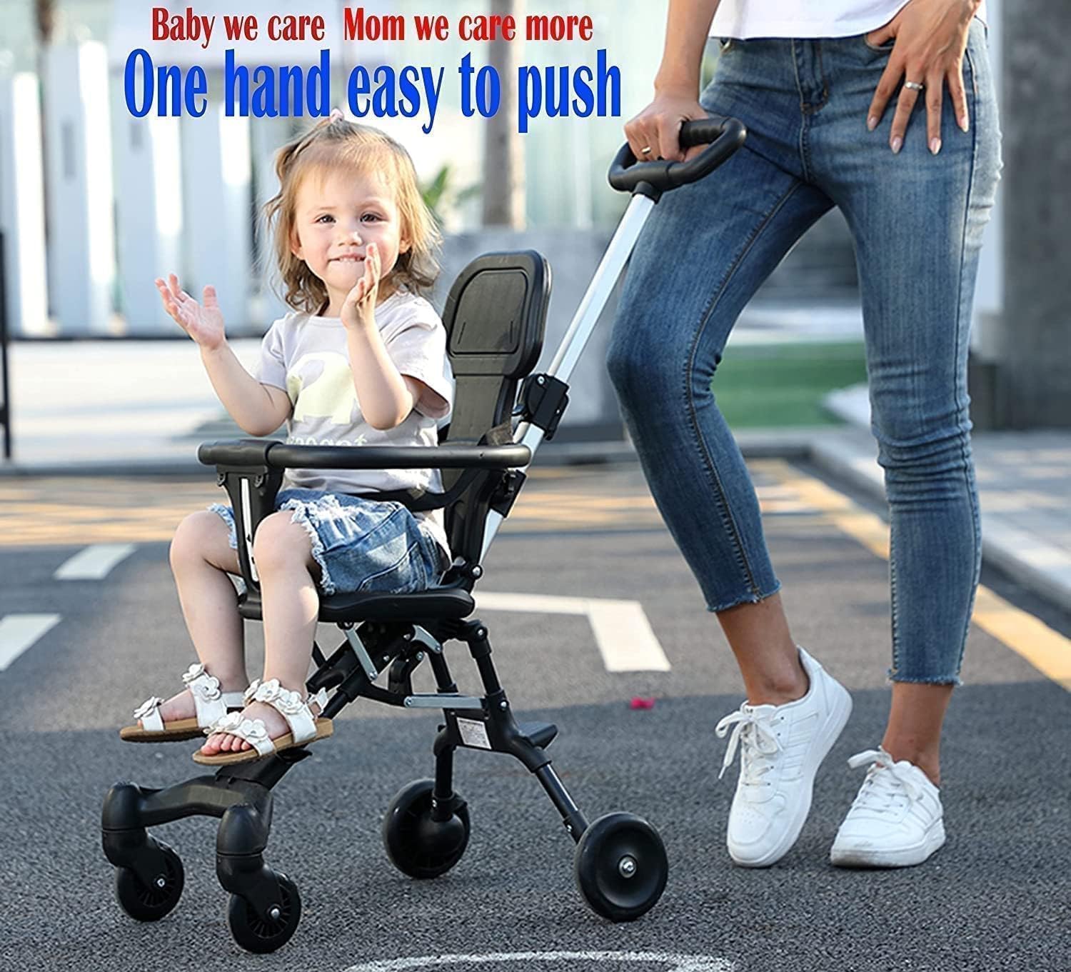 Baby Stroller Ultra-Light Portable Folding Stroller – Compact Umbrella Design for Summer, Travel & Outdoor Trips – Easy Fold, Lightweight, Safe for Baby & Toddler - Image 8