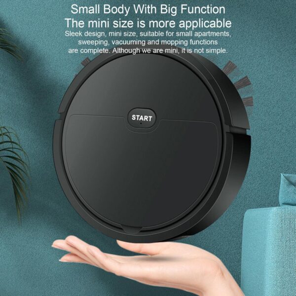 🤖Robot Auto Cleaning Mop - Smart Self-Cleaning Mop with 360° Rotation, Dry/Wet Mop Modes, 120Mins Runtime - Ideal for Tile/Wood Floors