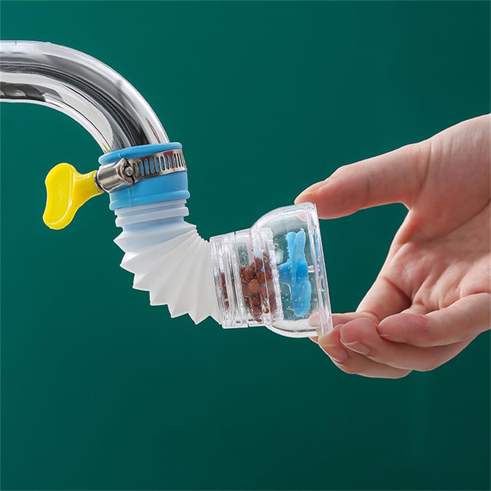 360 Degree Rotating Faucet Aerator | Telescopic Anti-Splash Tap Nozzle | Water-Saving Sprayer with Filter | Universal Adapter for Kitchen & Bathroom Taps | Easy Install - Image 6
