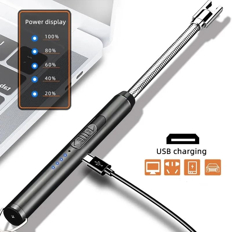 Electric Candle Lighter, Upgraded USB Rechargeable Lighter with LED Indicator, Flexible Long Neck Lighters for Candle, Camping, BBQ, Gas Stove - Image 6