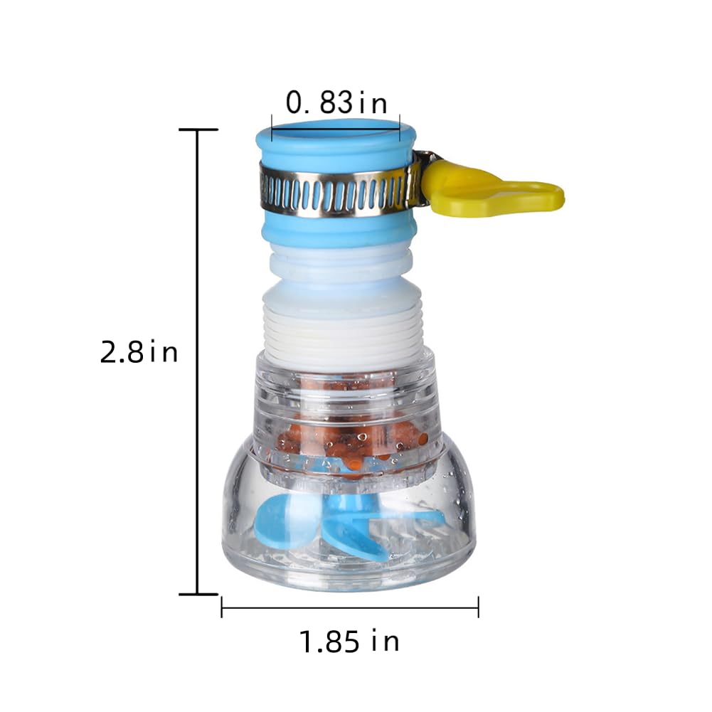 360 Degree Rotating Faucet Aerator | Telescopic Anti-Splash Tap Nozzle | Water-Saving Sprayer with Filter | Universal Adapter for Kitchen & Bathroom Taps | Easy Install - Image 2