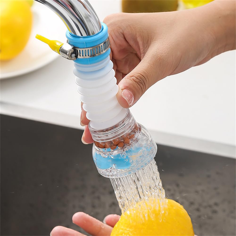360 Degree Rotating Faucet Aerator | Telescopic Anti-Splash Tap Nozzle | Water-Saving Sprayer with Filter | Universal Adapter for Kitchen & Bathroom Taps | Easy Install - Image 4