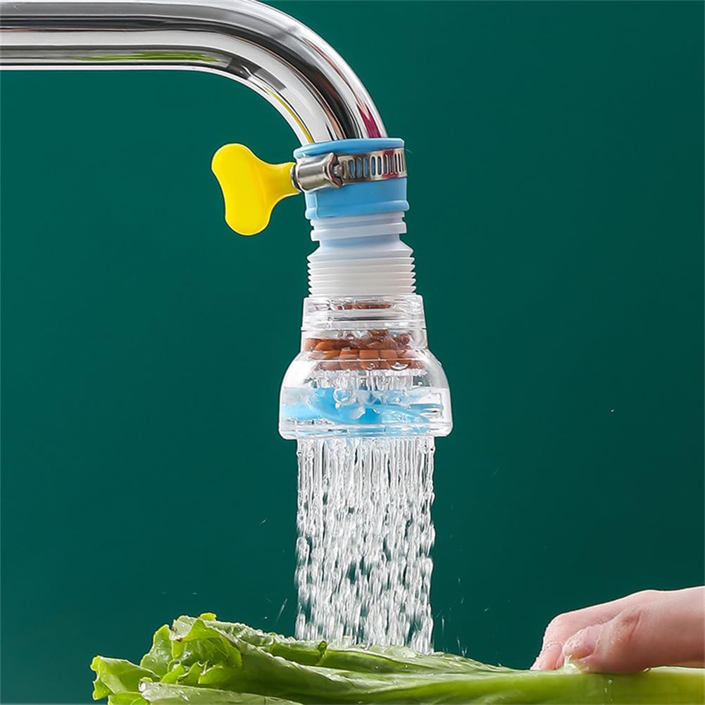 360 Degree Rotating Faucet Aerator | Telescopic Anti-Splash Tap Nozzle | Water-Saving Sprayer with Filter | Universal Adapter for Kitchen & Bathroom Taps | Easy Install - Image 5