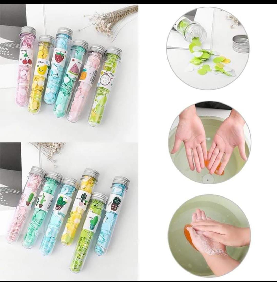 Travel Paper Soap Tubes – Portable Hand Wash for On-the-Go, Camping & Office | Eco-Friendly, Biodegradable, Moisturizing, Lightweight Soap Leaves for Men & Women - Image 3