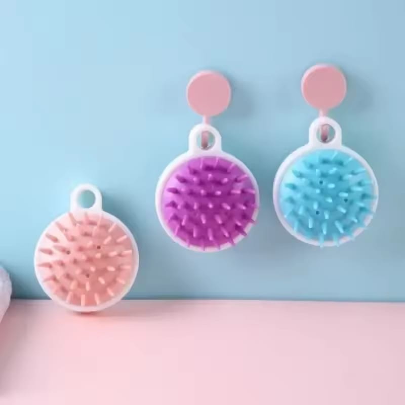 Soft Silicone Hair Scalp Massager & Shampoo Brush – Hair Scrubber for Dandruff Removal, Head Massage, Scalp Exfoliator, Hair Growth Stimulator (Gentle Bristles, Waterproof, Easy Grip) - Image 3