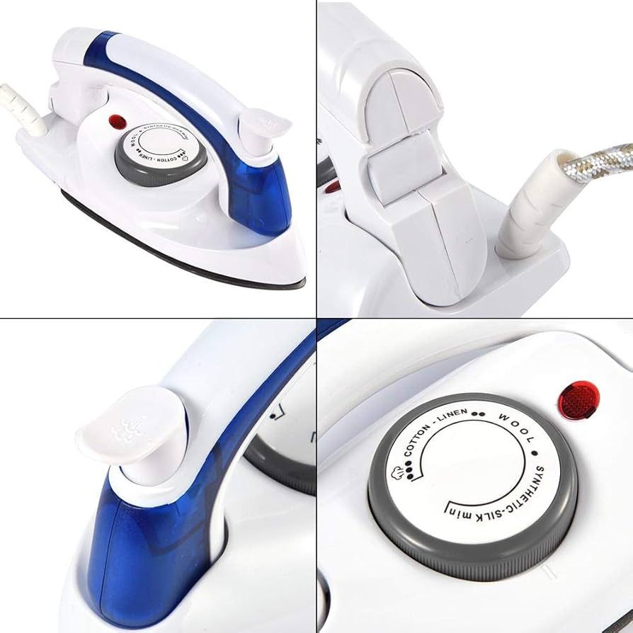 Foldable Handheld Steam Travel Iron – Portable, Fast Heating, Dual Dry & Steam Function, Lightweight, 1100W, Temperature Control – Perfect for Home & Travel - Image 3