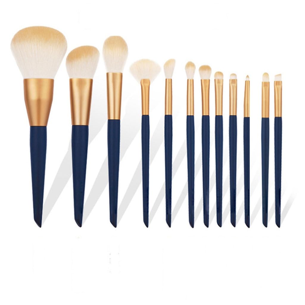 Star Moves 12-Piece Makeup Brushes Set - Professional Cosmetic Brush Kit for Foundation, Concealer, Eyeshadow, Blending, Powder (Soft Synthetic Bristles, Travel Case, Beauty Tools) - Image 2