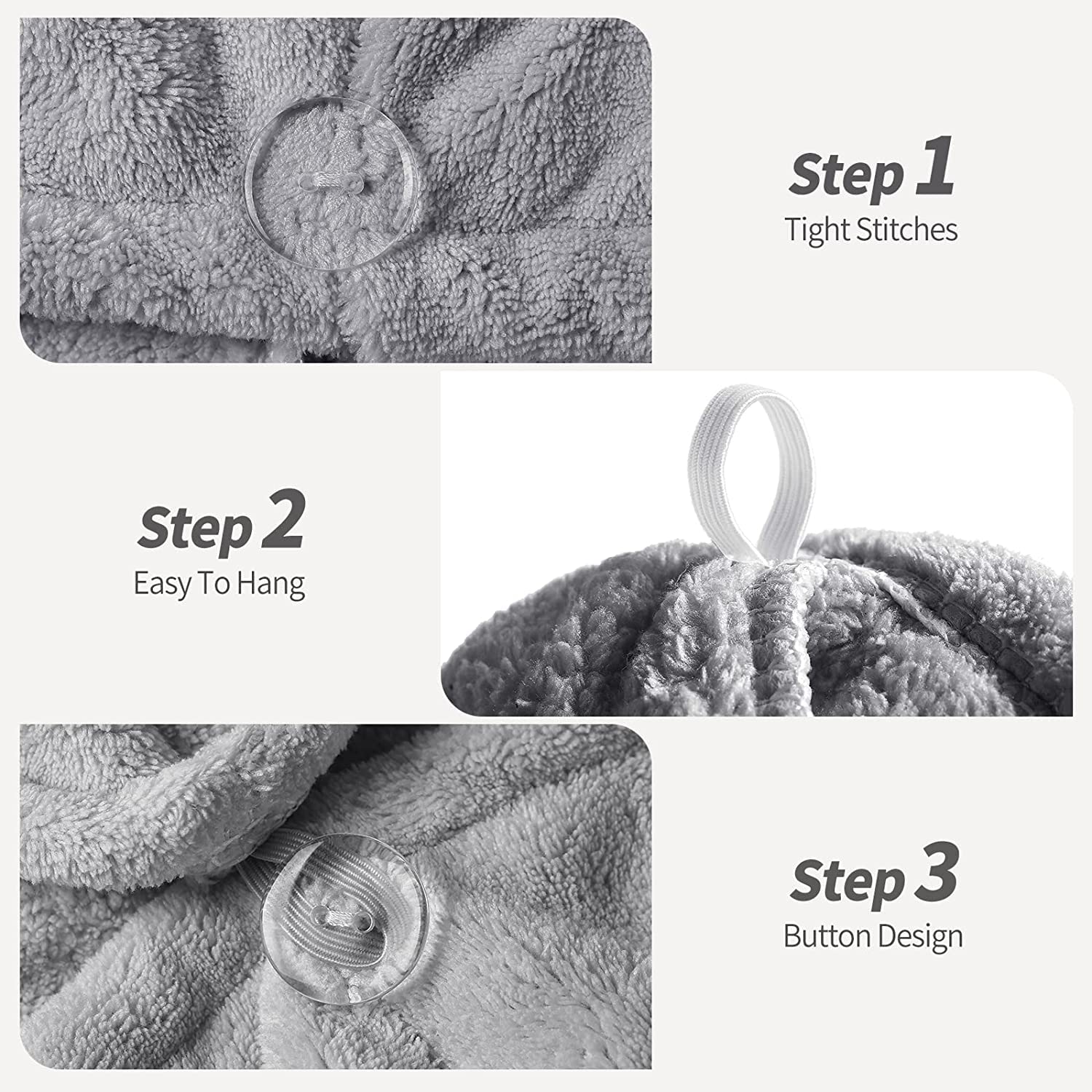 Premium QualityMicrofibre Hair Towel Wrap – Super Absorbent & Quick-Drying Hair Turban for Women & Men, Soft Hair Drying Cloth for All Hair Types (Lightweight, Frizz-Free, No Damage) - Image 5