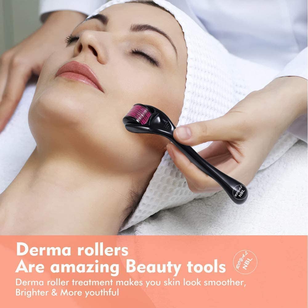 Titanium Derma Roller 0.25mm – Microneedle Face Roller for Skin Care, 540 Needles – Anti-Aging, Acne Scars, Wrinkles, Hair Growth – Includes Protective Case (1 Roller + Box) - Image 6