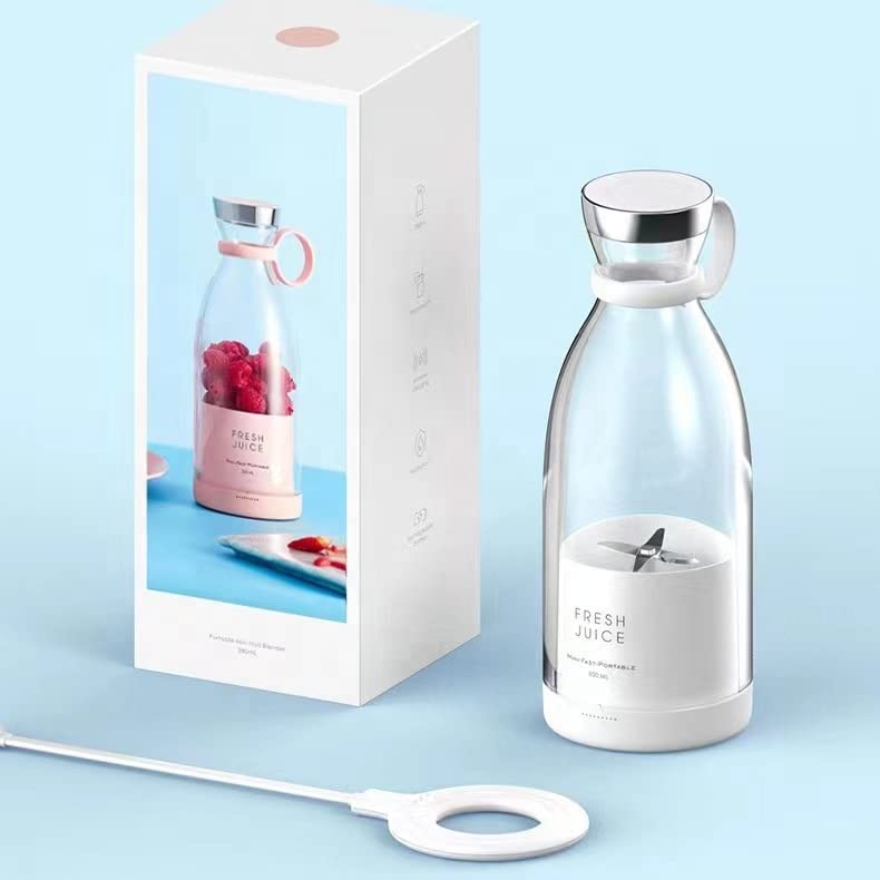 Portable Electric Juicing Cup – 300W USB Rechargeable Mini Blender & Juice Maker | 350ml Travel Bottle | One-Touch Smoothie Maker for Fruits, Shakes, Baby Food | Gym, Office, Home Use - Image 3