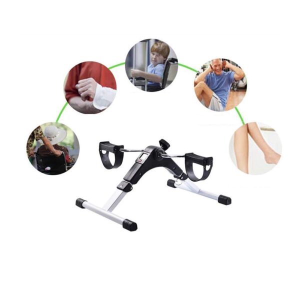 Portable Pedal Exercise Cycle - Manual Adjustable Resistance Leg Workout Machine for Home & Office - Fitness, Bodybuilding, Rehabilitation & Slim Legs - Non-Slip Pedals, Quiet & Compact - Image 3