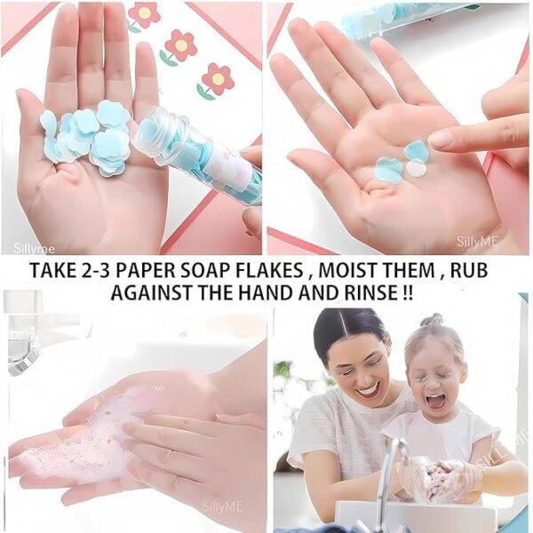 Travel Paper Soap Tubes – Portable Hand Wash for On-the-Go, Camping & Office | Eco-Friendly, Biodegradable, Moisturizing, Lightweight Soap Leaves for Men & Women - Image 6