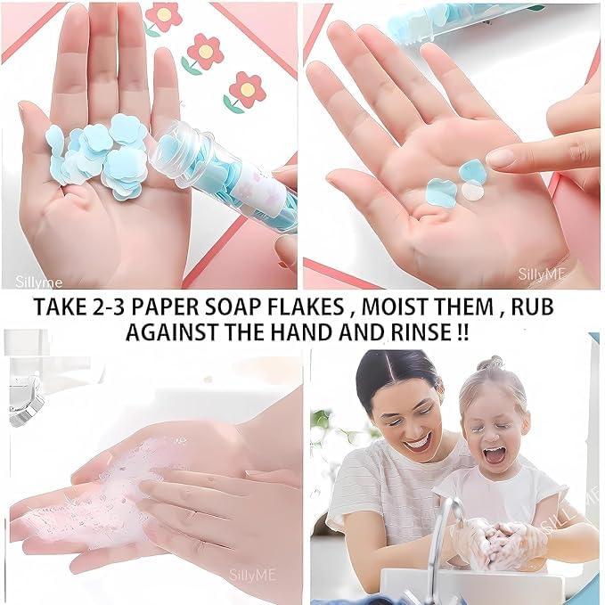 Travel Paper Soap Tubes – Portable Hand Wash for On-the-Go, Camping & Office | Eco-Friendly, Biodegradable, Moisturizing, Lightweight Soap Leaves for Men & Women - Image 6