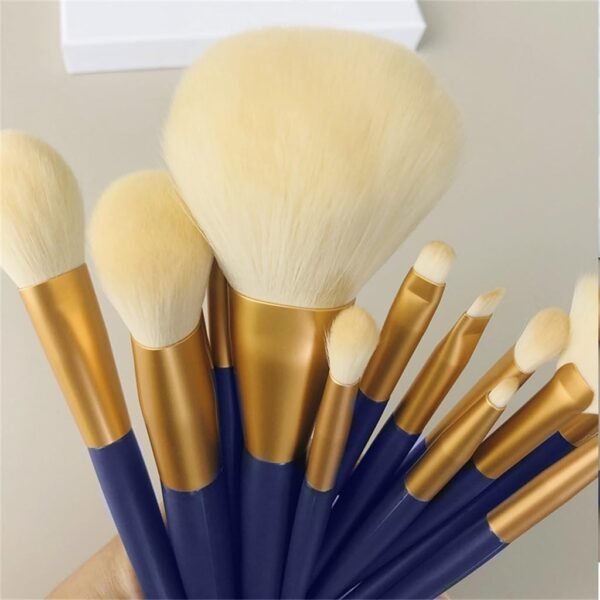 Star Moves 12-Piece Makeup Brushes Set - Professional Cosmetic Brush Kit for Foundation, Concealer, Eyeshadow, Blending, Powder (Soft Synthetic Bristles, Travel Case, Beauty Tools)