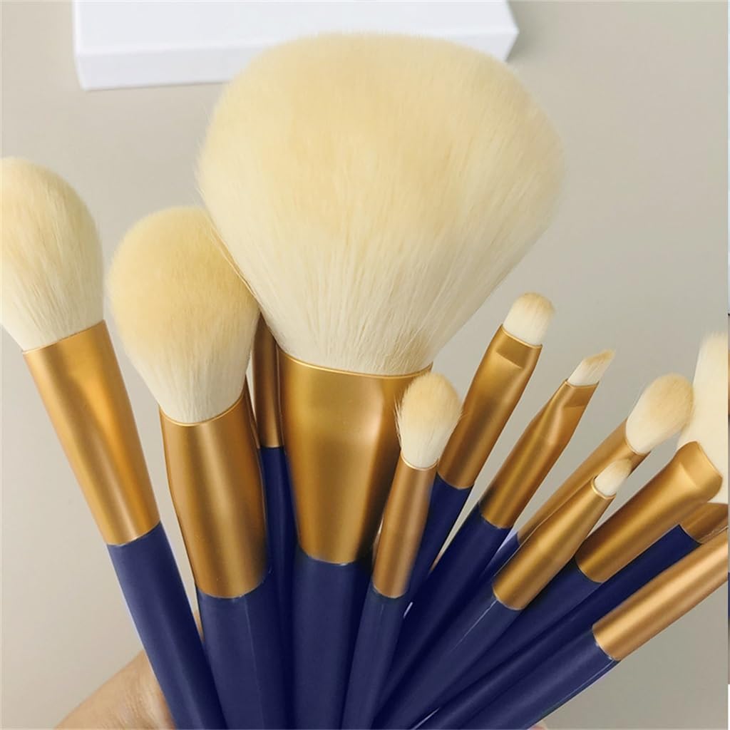 Star Moves 12-Piece Makeup Brushes Set - Professional Cosmetic Brush Kit for Foundation, Concealer, Eyeshadow, Blending, Powder (Soft Synthetic Bristles, Travel Case, Beauty Tools)