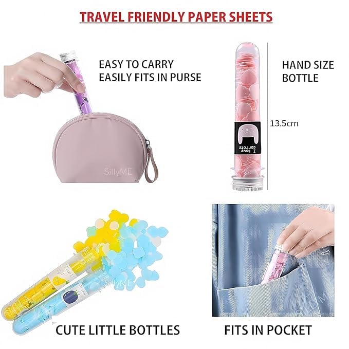 Travel Paper Soap Tubes – Portable Hand Wash for On-the-Go, Camping & Office | Eco-Friendly, Biodegradable, Moisturizing, Lightweight Soap Leaves for Men & Women - Image 7