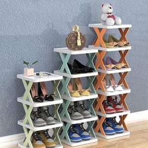 Multi-Layer Shoe Rack Stand | Lightweight Adjustable Plastic Shoe Organizer | Foldable, Space-Saving Shoe Cabinet for Home & Office | Portable Shoe Storage