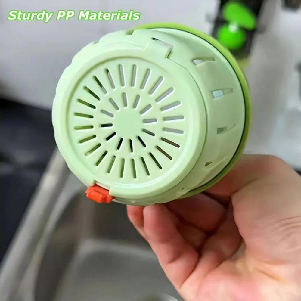 Cactus Kitchen Sink Strainer - Automatic Press Drain Filter Basket, Silicone Waste Collector, Multi-Functional Sink Filter Net with Lift Basket for Easy Disposal - Image 3