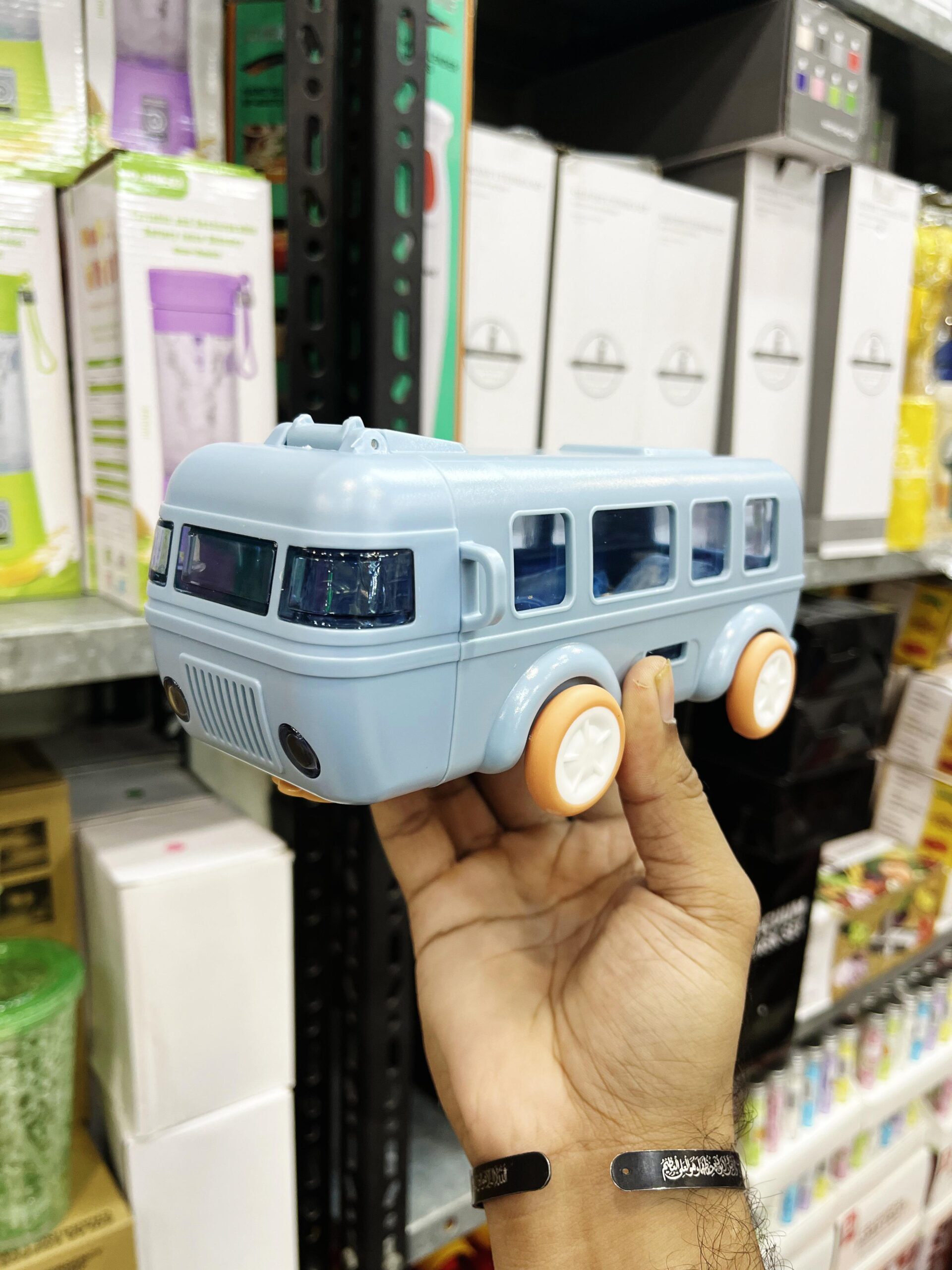 Kids Bus Shape Water Bottle 500ml | Cute School Bus Design | Leakproof & BPA Free | Easy Carry Handle | Ideal for School, Travel & Picnics - Image 8