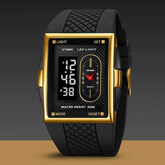 Digital Analog Sports Watch for Men & Boys | Day Date Display, Alarm, Stopwatch | 30M Water Resistant, LED Light | Multiple Color Options
