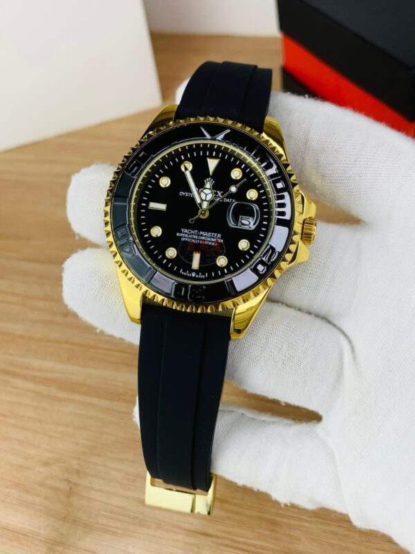 Rolex Yacht-Master Inspired Watch for Men - Luxury Silicone Strap, Rotating Bezel, Radium Dials, Water Resistant, Multiple Colors - Image 13