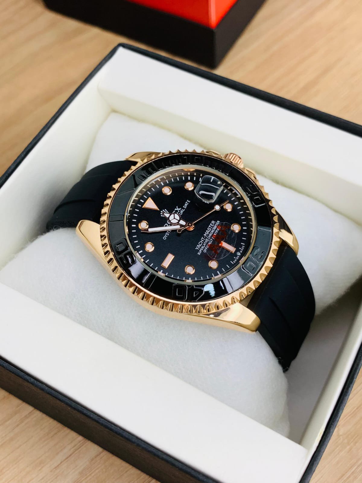 Rolex Yacht-Master Inspired Watch for Men - Luxury Silicone Strap, Rotating Bezel, Radium Dials, Water Resistant, Multiple Colors - Image 12