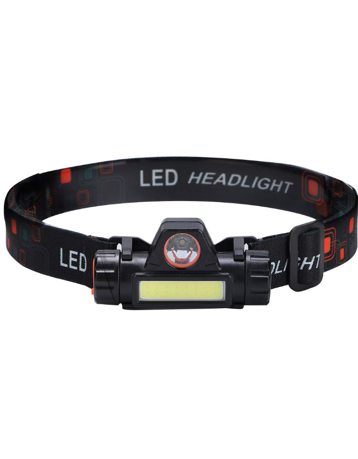 Rechargeable LED Headlamp - 5 Light Modes, COB Light & 10+ Hours Runtime - USB Head Torch for Running, Fishing, Camping, Hiking, and Emergency Use (Lightweight & Hands-Free) - Image 2