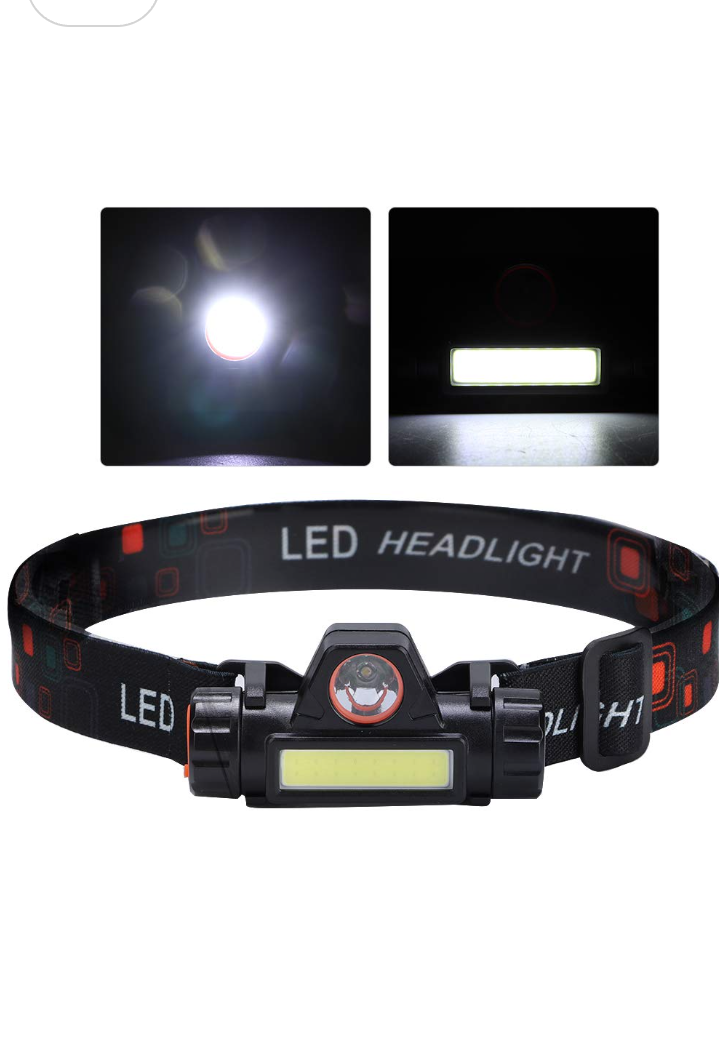 Rechargeable LED Headlamp - 5 Light Modes, COB Light & 10+ Hours Runtime - USB Head Torch for Running, Fishing, Camping, Hiking, and Emergency Use (Lightweight & Hands-Free) - Image 4