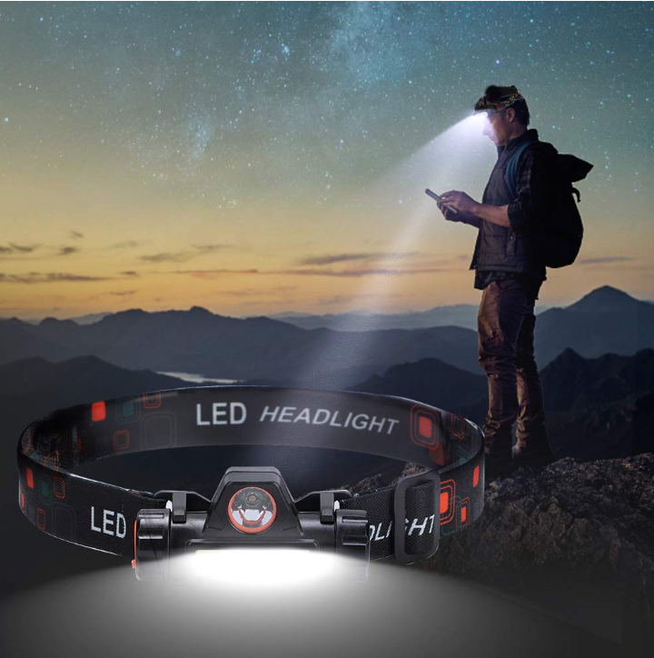 Rechargeable LED Headlamp - 5 Light Modes, COB Light & 10+ Hours Runtime - USB Head Torch for Running, Fishing, Camping, Hiking, and Emergency Use (Lightweight & Hands-Free) - Image 5