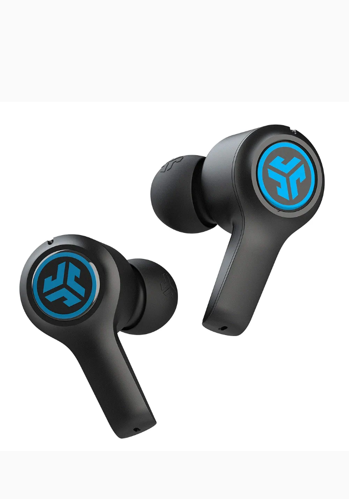 JLab JBuds Air Play Gaming True Wireless Earbuds, 30+ Total Hours of Bluetooth 5 Playtime Super-Low Latency for Mobile Gameplay, Built-in Microphone, Dual Connect, EQ3 Sound / C3 Chatting