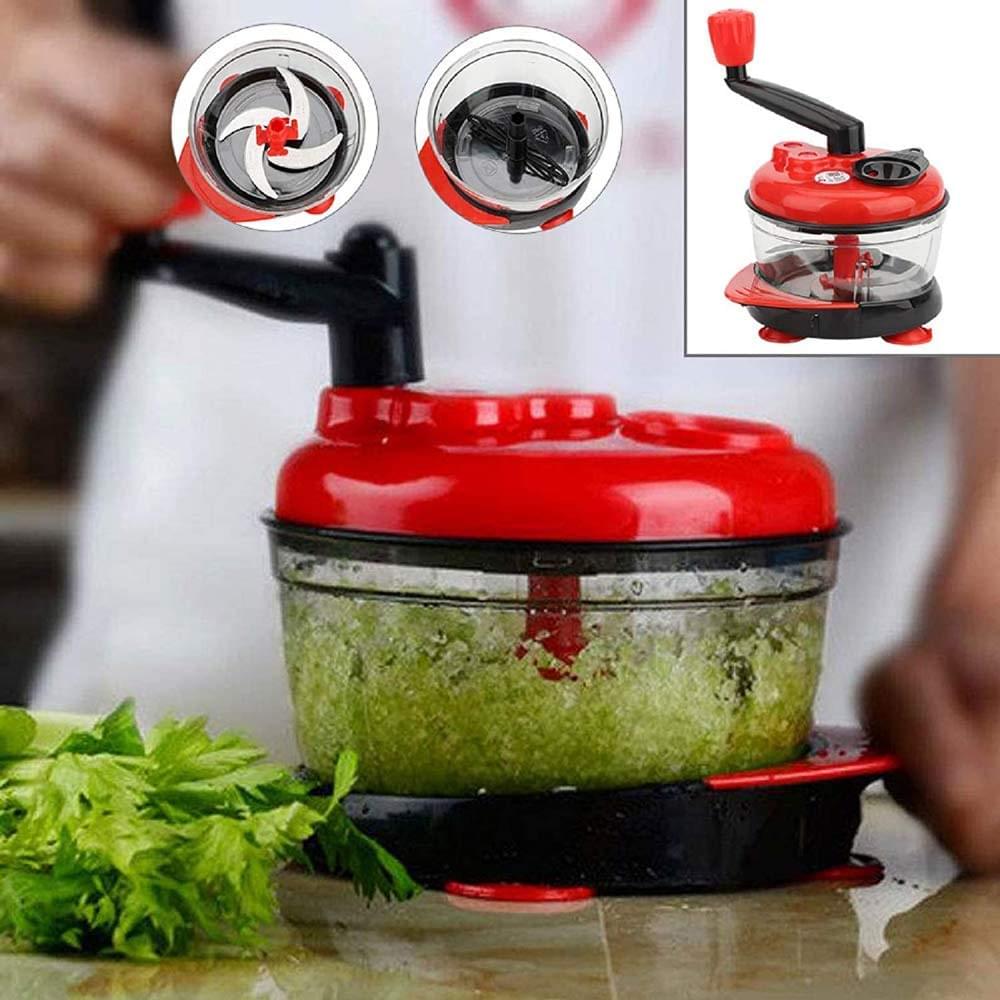 📌 Hand Crank Food Processor – Manual Vegetable Chopper, Grinder, Slicer & Dicer – 23x28cm Multifunction Kitchen Tool – Effortless Food Prep – No Electricity Needed – Portable & Easy to Clean - Image 4
